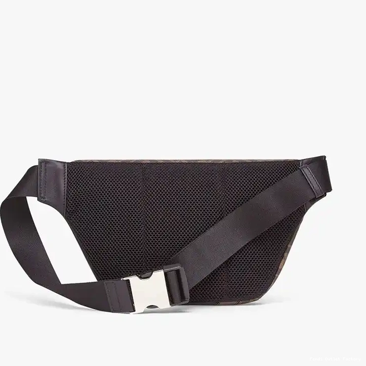 Cheap HOT FF Fendi Bag Motif Brown Belt Coffee Fabric In 0415
